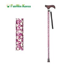 페어윈 뉴플라워 스몰핸드 조절식 지팡이, 보라꽃, 1개