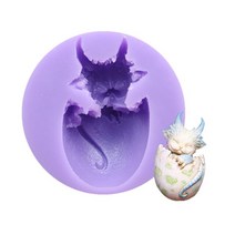 DIY 색다른 특이한 발렌타인 2Pcs/1Pc 귀여운 아기 용 모양 실리콘 곰 팡이 초콜릿 사탕을 만들기위한 비, 03 S