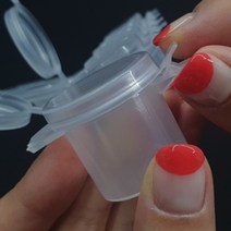 어린이 미술수업 미니 물감통 10ml x 6구 반투명 소분 밀폐 용기