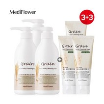 메디플라워 대용량 곡물 페이셜 밀키 클렌징폼 500mlx3+곡물 클렌징폼 150mlx3