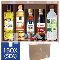 (5EA_1박스) 청정원 12호 선물세트/식용유선물세트 명절선물 답례품 5종 / 우체국소포발송