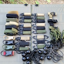 이리캠프 캠핑 버클 스트랩 벨크로 압축벨트 웨빙 찍찍이 침낭 매트 이불 고정 수납 탄성 몰리 밴드, 옵션5.키링 프로페셔널 스트랩 1P 블랙
