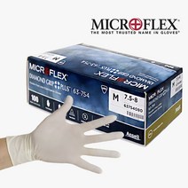 안셀 마이크로플렉스 다이아몬드그립 플러스 라텍스장갑 100매 MICROFLEX, S