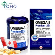 캐나다 직구 프리미엄 오메가3 오메가쓰리 캡슐 멸치 엔쵸비 정어리유 99.9% 피쉬오일 어린 소형어류 EPA DHA 1100mg 고함량 비타민E 혈액 혈행 개선 도움 여성 남성, 1개, 1201mgx180캡슐