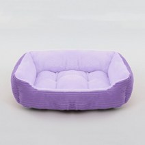 애완동물용 침대 개/고양이용 사각형 플러시 개집 중형 소형 개 소파 쿠션 애완동물 진정 집 용품 액세서리, [04] L (70X50X16CM), [12] cat dog bed 12