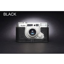 Rollei AFM35 Fujifilm Klasse W S 카메라 수제 정품 가죽 케이스 하프 커버 백 디자인, Black