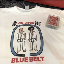주짓수 도복 매우 부드러운 티셔츠 태권도 재미 순면 반팔 남녀 중성 트렌디 브랜드 특대