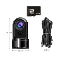 블랙박스 가성비자동차 비디오 레코더 HD1080P 대시 캠 블랙 박스 카메라 야간 투시경 G-센서 루프 녹화, 02 with 16G