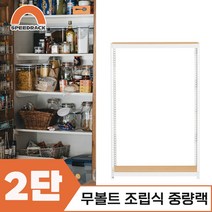 마트진열대 매장진열대 중량랙 2단 900 x 500 x 1500, 9mm 양면코팅