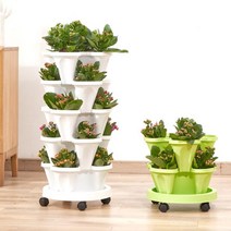 타워형 수직농장 수경 식물 재배기 토마토 물심기, 단일사이즈, B_그린