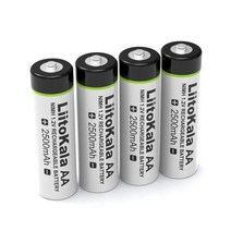 멀티배터리 골프카트 스쿠터배터리 보트배터리 Liitokala12V AA 2500mAh NiMH 25A 충전식 배터리 온도 총 리모컨 마우스 장난감 건전지 420 개입, 6.4PCS 12V AA