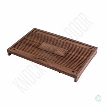 나무달 다도 차판 53.5X33CM 브라운 원목차판 티매트