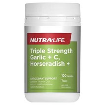 New ZeaLand 직구 뉴트라 라이프 Garlic + C + Horseradish 100캡 1PACK, 수량, 상세참조