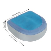 1PC 풍선 스파 부스터 좌석 매트 온수 욕조 스파 쿠션 풀 목욕 부드러운 물 주입 쿠션 베개 욕실 액세서리, 블루 스크린