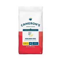 미국직구 카메론의 커피 하이랜더 그로그 향이 나는 갈린 커피 라이트 로스트 100% 아라비카 32온스 가방 (1팩), 수량, 상세참조