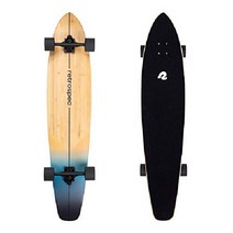 레트로스펙 제드 롱보드 스케이트보드 컴플리트 크루저 다운힐 라이딩 민트 스트라이프, 선셋 코브