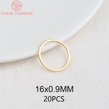 358914MM 18MM 20MM 24K 골드 컬러 도금 황동 둥근 별 모양 폐쇄 링 Diy 쥬얼리 액세서리, [10] 4450-Round 20PCS