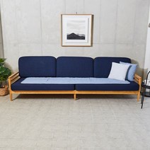 [모던하우스] 킵쿨 시원한 카이 리플 4인 소파방석 블루 스트라이프