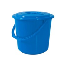 파트너 바케스 BN 플라스틱 양동이 음식물 쓰레기통 휴지통, 12L(블루), 1개