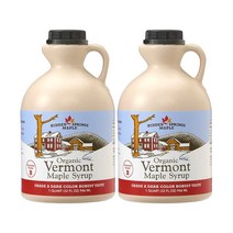 히든스프링 버몬트 메이플 시럽 단풍나무 퓨어 크로플 946ml(32oz)x2