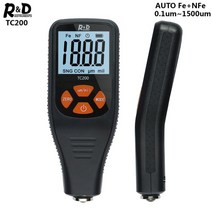 도막기 엘코메타 깊이측정기 도막 측정기 도막측정기 도막 두께 측정기 도막두께측정기 두께측정기 도장두께 RD TC200 코팅 두께 게이지 백라이트 LCD 필름 측정 합성 58, 검은 색, 협력사