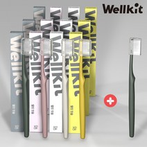 [Wellkit] 무료체험 패키지 웰킷 핏솔 온가족 칫솔 친환경 프리미엄 치과 칫솔 육식칫솔 12개  1개