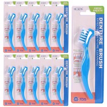 덴쳐 부러쉬 틀니 칫솔, 10개