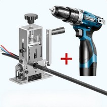 폐전선탈피기 전선피복기 피복제거기 폐전선 탈피기 케이블, CRT탈피기총5날+악세서리+핸드레버+고정클립