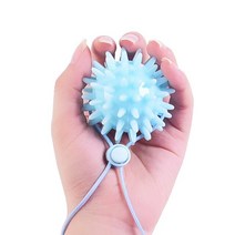 림프마사지볼 땅콩볼 지압볼 손재활 트레이너 내구성 6CM TPR 스파이키 마사지 그립 볼 로프 스트링 트리, [01] MULTI