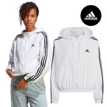 아디다스 ADIDAS W 에센셜 3S 우븐 윈드브레이커 IC0560