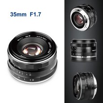 DSLR 미러리스 렌즈 단 광각 망원 meike 35mm f1.7 fujifilm x 마운트용 수동 니콘 1 마운트용캐논 ef-m m6 m50 m100 x-t20 x-t3 호환