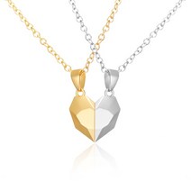 우정 목걸이 하트 펜던트 두 고양이 커플 보석 블랙 화이트 새끼 동물 초커 여성 발렌타인데이 추수 감사절 선물