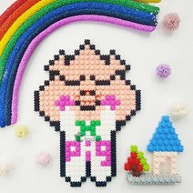 ForU957 하비블럭 부끄러운 복돼지 만들기 5인용 세트 레고아트 블럭아트 조립 창작, 본상품