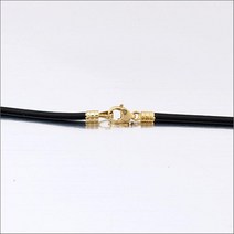14k 18k 가죽목걸이 초커 블랙 목걸이줄 2mm 포인트