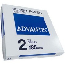 AD 어드밴텍 Advantec Filter Paper NO.2 (55mm-125mm) 5um 정성여과지 필터페이퍼, 125mm