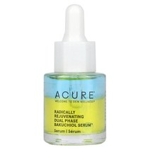 ACURE 래디컬리 리쥬브네이팅 듀얼 페이즈 바쿠치올 세럼 20ml(0.67fl oz), 1개