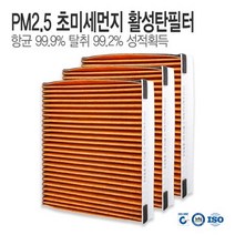 제네시스BH 에어컨필터 PM2.5 초미세먼지 항균 활성탄필터 YC21 (3개 SET)