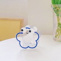 꽃병 생화 조화 화병 북유럽 스타일 아크릴 꽃병적 아트 꽃병귀여운 방꾸미기 데코 소품, 04 small blue