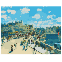 모모픽스페인팅 DIY명화그리기 40x50cm J29 르누아르 파리 퐁네프