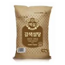 CJ 식자재 단짠단짠 백설 갈색설탕 15kg 요리레시피, 5개