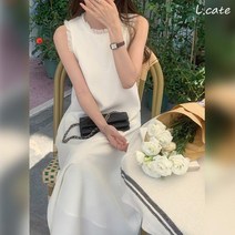 엘케이트 여성 원피스 LYT113 스퀘어넥 민소매 롱 드레스파란 크림 색 여성의류 여자의류 여성원피스 여자원피스 롱원피스 원피스 하객원피스 롱스커트 하객룩