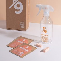 원앤나인 친환경 고체 주방 청소 세제 세정제 주방 후드 싱크대 인덕션 오븐 전자레인지 냉장고 주방용, 고체 청소세제 전용 용기 (필수)
