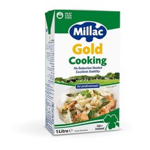 [아이스박스 무료] 밀락 골드 쿠킹 크림 (밀락휘핑대체품) 1L 컴파운드형 (로제 떡볶이 파스타 전문가용) 12개 박스출고