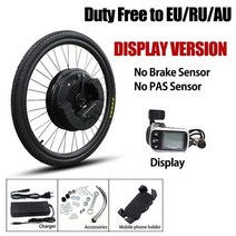 전기자전거개조 EU/USA 36V 350W 재고 있음 Ebike 변환 키트 7.2Ah 배터리 iMotor 프론트 휠 모터 (타이어 포함) 26 ''700c 앱 제어, 스페인, 700C(28inch 29inch), Display VERSION
