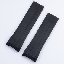 워치 오션밴드 스트랩 호환 줄 22mm 소프트 고무 실리콘 시계 밴드 오션 스타 구경 80 미도 시리즈 액세서리 용 접이식 슬라이더 버클, 검은색, 22mm 로고 온, 실버 버클