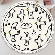 침대밑러그 동그란 안방 드레스룸 러그