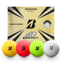 브리지스톤 e12 CONTACT 3피스 골프공, 선택완료, e12 CONTACT 매트레드