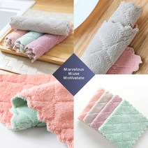 잭팟시장 고급 극세사 행주 벨벳 양면 10개 세트 주방행주 대형행주 판촉물 9W3C6F07, 1개