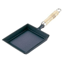 이와츄 무쇠 주물 오믈렛 지단 계란말이 나무손잡이 사각팬 인덕션용