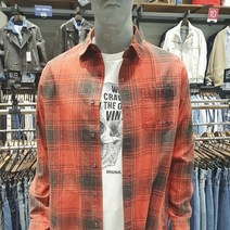 버커루 BUCKAROO[특가전] 선염 피그먼트 빈티지다잉 체크 패턴 셔츠 남방